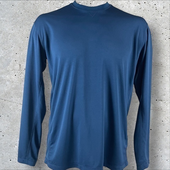 Vintage Nike ACG Shirt Mens XL Blue Long Sleeve Base Layer 1 Logo Gorpcore 201 - Picture 1 of 13